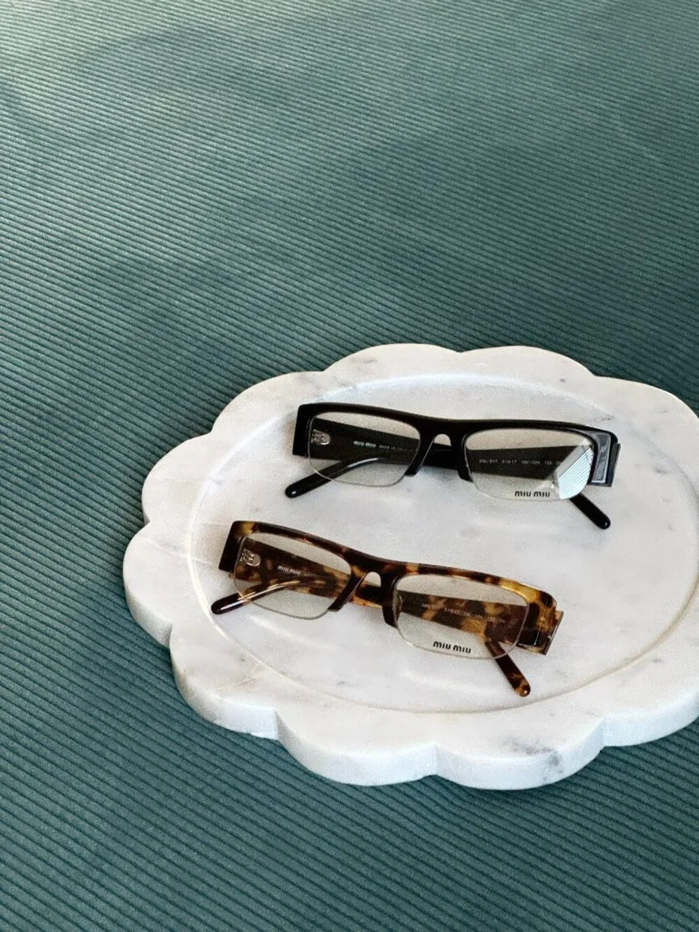 Miu Miu Women Eyeglasses Black Rectangle MUB07S 16K08N NEW AUTHENTIC